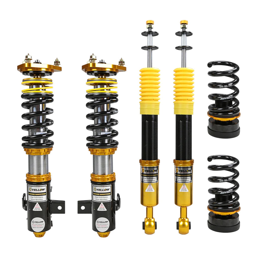 YELLOW SPEED RACING PREMIUM COMPETITION INVERTED COILOVERS HONDA CIVIC FN2 CAMBER CASTER UPGRADE