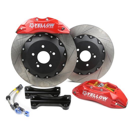 Yellow Speed Racing YSR 380x34mm Slotted Disc 8 Pot Front Big Brake Kit BBK Honda Civic Type R FK2 FK8 FL5 15+